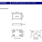 FCD-Tech晶振,F6035A晶振,F6035A-3050DS3-20.000MHz晶振