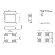 AU-25.000MBE-T,3225小型貼裝晶振,臺產晶技振蕩器